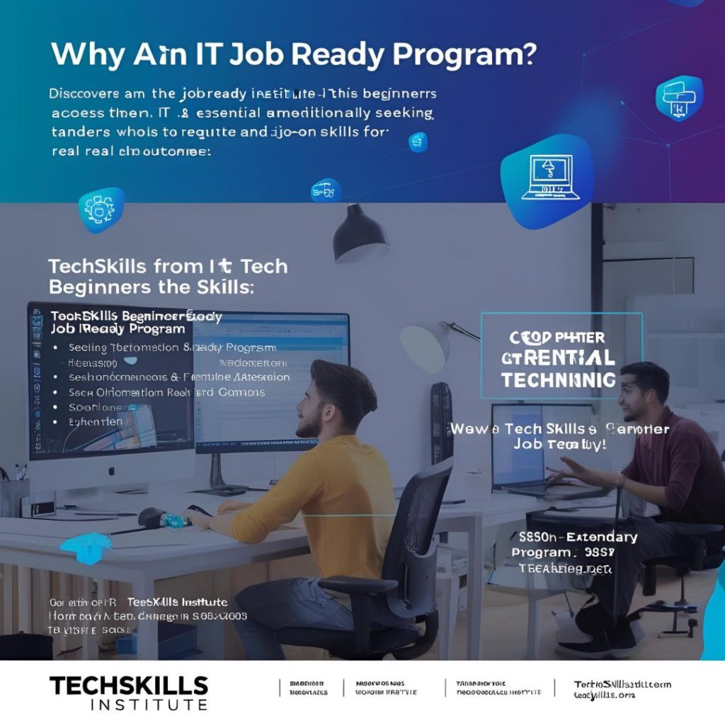 Young professional hired after completing an IT course